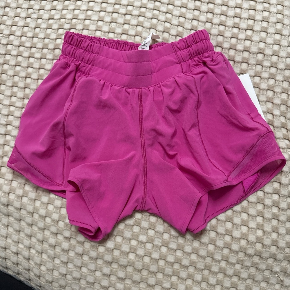 Lululemon Athletica Pink Athletic Shorts with Elastic Waistband